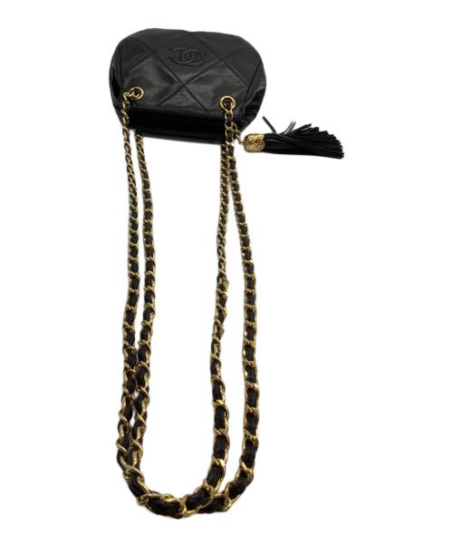 CHANEL（シャネル）CHANEL (シャネル) チェーンショルダーバッグ ブラックの古着・服飾アイテム