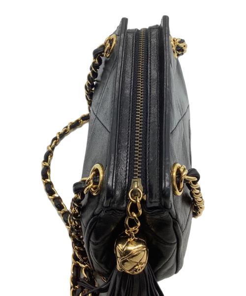 CHANEL（シャネル）CHANEL (シャネル) チェーンショルダーバッグ ブラックの古着・服飾アイテム