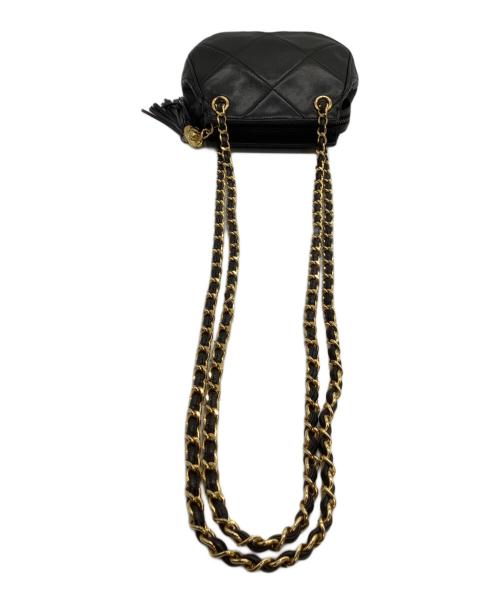 CHANEL（シャネル）CHANEL (シャネル) チェーンショルダーバッグ ブラックの古着・服飾アイテム