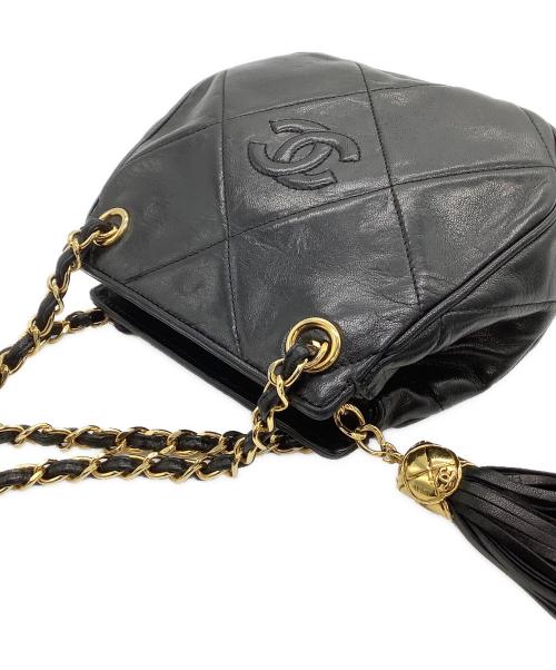 CHANEL（シャネル）CHANEL (シャネル) チェーンショルダーバッグ ブラックの古着・服飾アイテム
