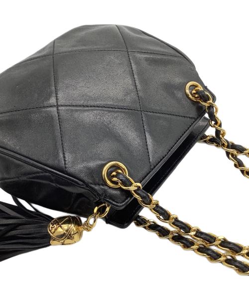 CHANEL（シャネル）CHANEL (シャネル) チェーンショルダーバッグ ブラックの古着・服飾アイテム