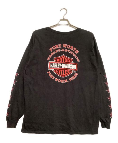 HARLEY-DAVIDSON（ハーレーダビッドソン）HARLEY-DAVIDSON (ハーレーダビッドソン) 長袖カットソー ブラック サイズ:表記なしの古着・服飾アイテム