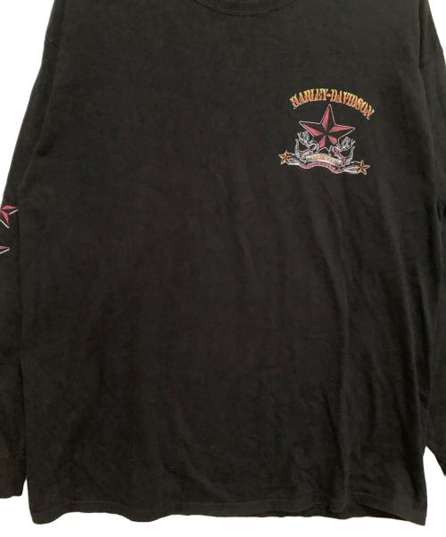HARLEY-DAVIDSON（ハーレーダビッドソン）HARLEY-DAVIDSON (ハーレーダビッドソン) 長袖カットソー ブラック サイズ:表記なしの古着・服飾アイテム