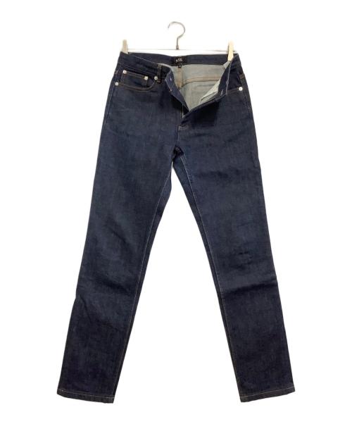 A.P.C.（アーペーセー）A.P.C. (アーペーセー) デニムパンツ JEAN DROIT インディゴ サイズ:71　W28の古着・服飾アイテム