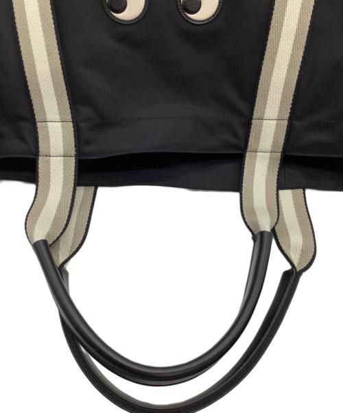ANYA HINDMARCH（アニヤ・ハインドマーチ）ANYA HINDMARCH (アニヤ・ハインドマーチ) ナイロントートバッグ 	EYES ブラックの古着・服飾アイテム