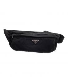 PRADA（プラダ）の古着「ナイロンウエストバッグ」｜ブラック