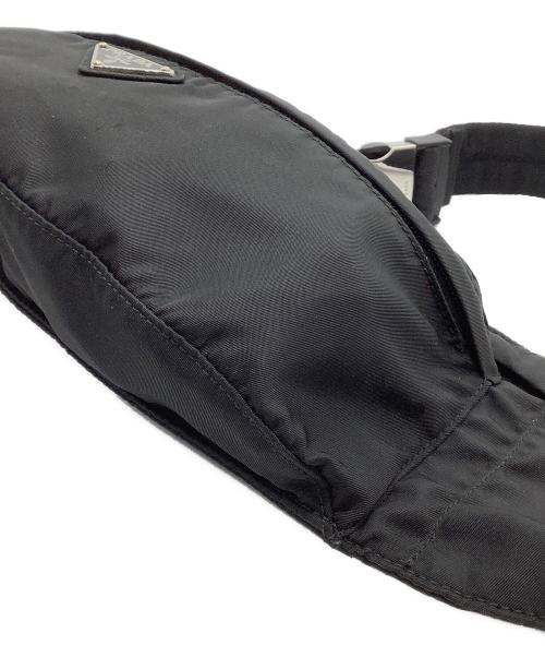 PRADA（プラダ）PRADA (プラダ) ナイロンウエストバッグ ブラックの古着・服飾アイテム