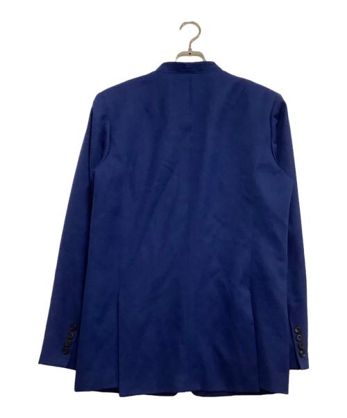 ato（アトウ）ato (アトウ) ノーカラージャケット ブルー サイズ:48の古着・服飾アイテム