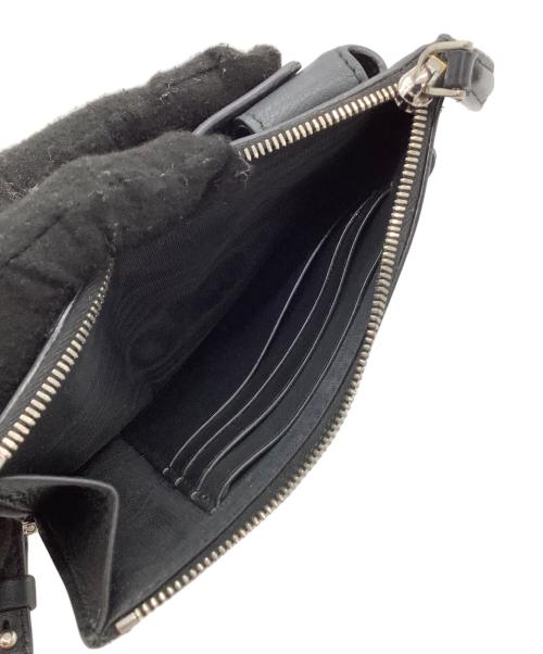 Salvatore Ferragamo（サルヴァトーレ フェラガモ）Salvatore Ferragamo (サルヴァトーレ フェラガモ) ショルダースマホポーチ ブラックの古着・服飾アイテム