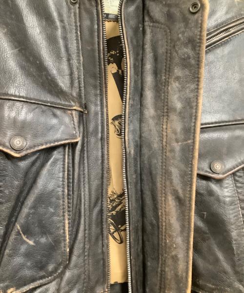 HARLEY-DAVIDSON（ハーレーダビッドソン）HARLEY-DAVIDSON (ハーレーダビッドソン) レザージャケット ブラウン サイズ:Mの古着・服飾アイテム