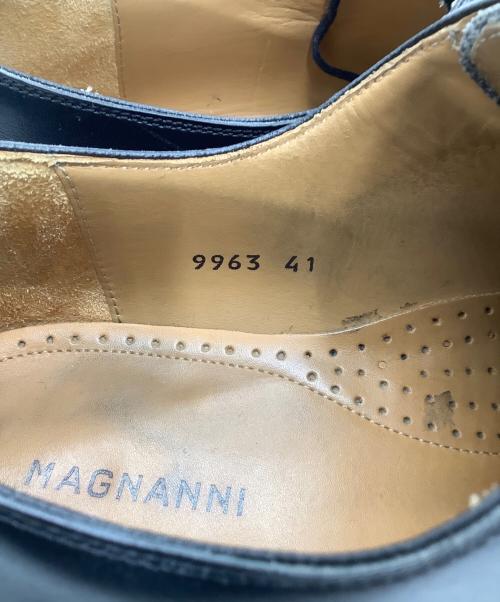 MAGNANNI（マグナーニ）MAGNANNI (マグナーニ) レザーシューズ ブラック サイズ:41の古着・服飾アイテム