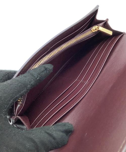 TOD'S（トッズ）TOD'S (トッズ) バレッタロングウォレット ボルドーの古着・服飾アイテム