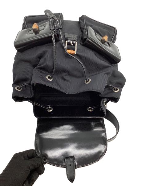 GUCCI（グッチ）GUCCI (グッチ) バンブーリュック ブラックの古着・服飾アイテム