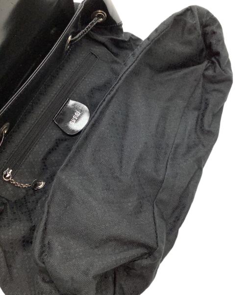 GUCCI（グッチ）GUCCI (グッチ) バンブーリュック ブラックの古着・服飾アイテム