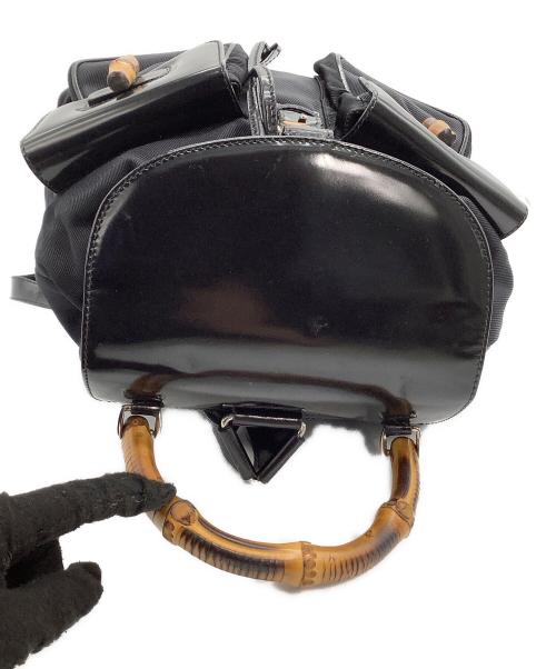 GUCCI（グッチ）GUCCI (グッチ) バンブーリュック ブラックの古着・服飾アイテム