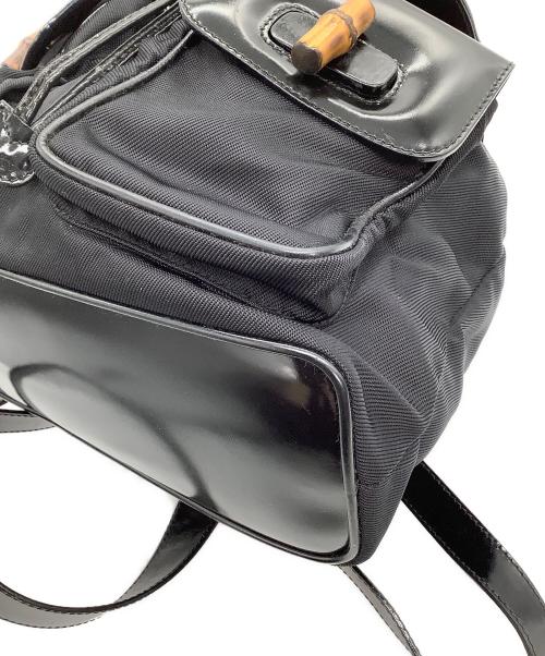 GUCCI（グッチ）GUCCI (グッチ) バンブーリュック ブラックの古着・服飾アイテム