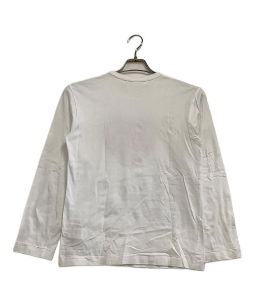 PLAY COMME des GARCONS（プレイコムデギャルソン）PLAY COMME des GARCONS (プレイコムデギャルソン) 長袖カットソー ホワイト サイズ:Sの古着・服飾アイテム