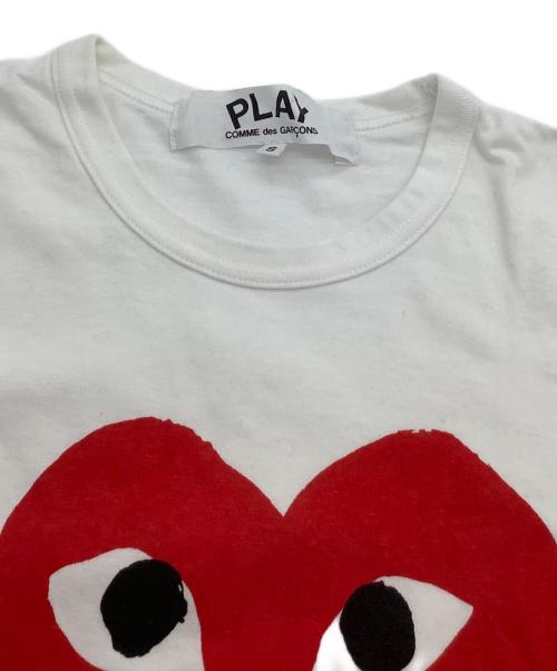 PLAY COMME des GARCONS（プレイコムデギャルソン）PLAY COMME des GARCONS (プレイコムデギャルソン) 長袖カットソー ホワイト サイズ:Sの古着・服飾アイテム