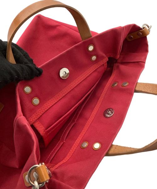 KAWANISHI KABAN（カワニシカバン）KAWANISHI KABAN (カワニシカバン) ショルダートートバッグ レッドの古着・服飾アイテム