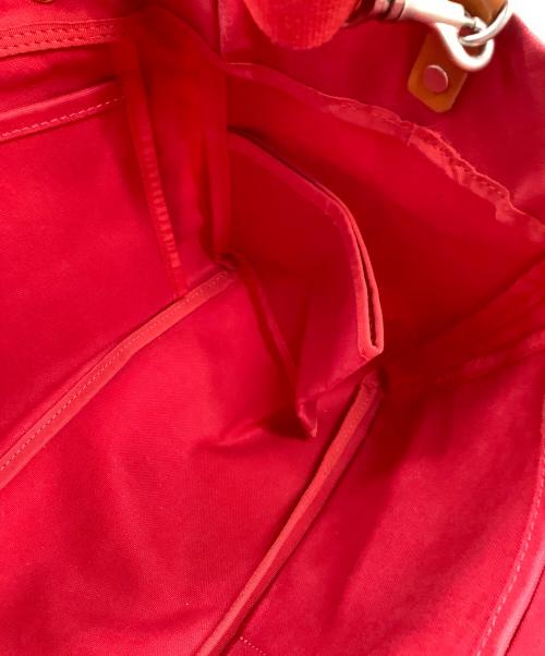 KAWANISHI KABAN（カワニシカバン）KAWANISHI KABAN (カワニシカバン) ショルダートートバッグ レッドの古着・服飾アイテム