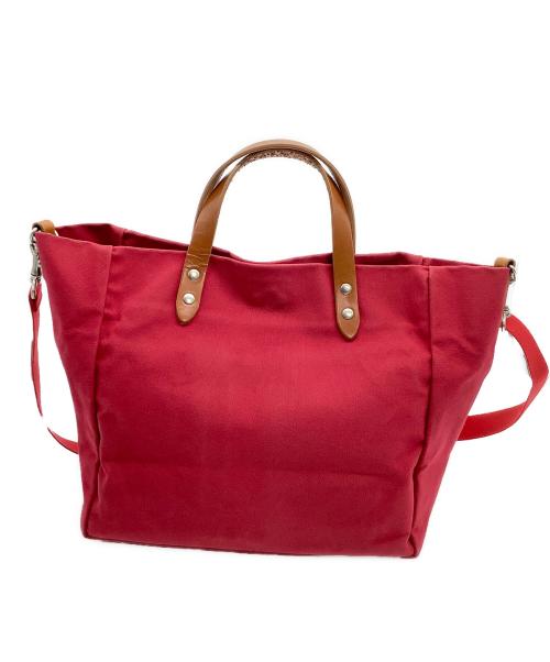 KAWANISHI KABAN（カワニシカバン）KAWANISHI KABAN (カワニシカバン) ショルダートートバッグ レッドの古着・服飾アイテム