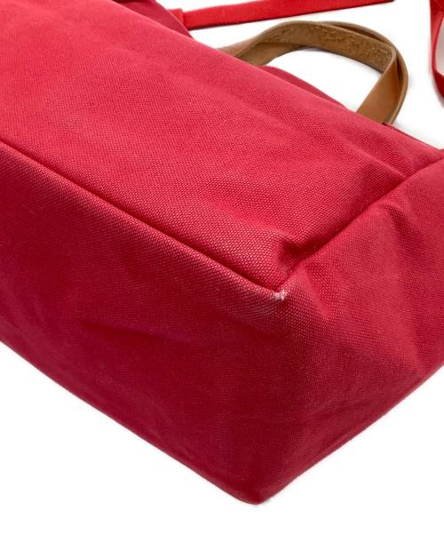 KAWANISHI KABAN（カワニシカバン）KAWANISHI KABAN (カワニシカバン) ショルダートートバッグ レッドの古着・服飾アイテム
