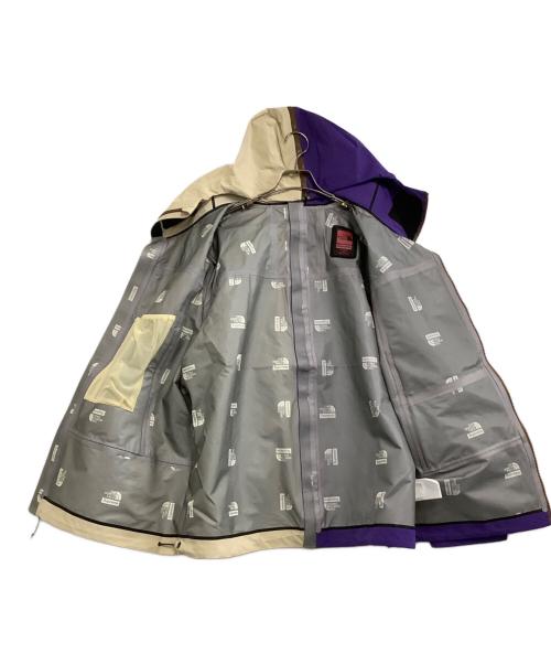 THE NORTH FACE（ザ ノース フェイス）THE NORTH FACE (ザ ノース フェイス) Supreme (シュプリーム) Split Taped Seam Shell Jacket ベージュ×パープル サイズ:Lの古着・服飾アイテム