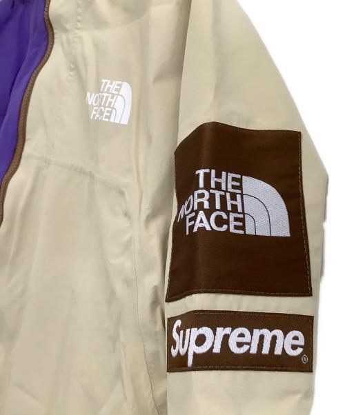 THE NORTH FACE（ザ ノース フェイス）THE NORTH FACE (ザ ノース フェイス) Supreme (シュプリーム) Split Taped Seam Shell Jacket ベージュ×パープル サイズ:Lの古着・服飾アイテム