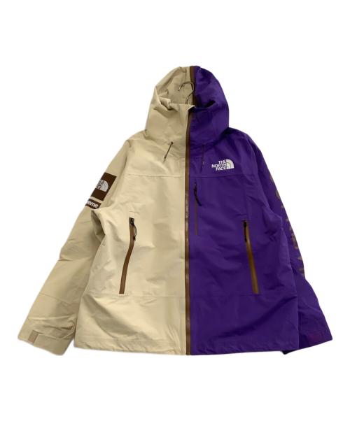 THE NORTH FACE（ザ ノース フェイス）THE NORTH FACE (ザ ノース フェイス) Supreme (シュプリーム) Split Taped Seam Shell Jacket ベージュ×パープル サイズ:Sの古着・服飾アイテム