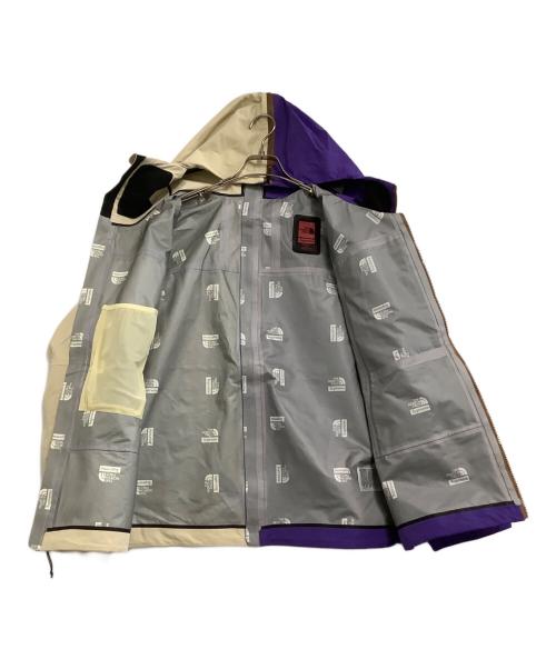 THE NORTH FACE（ザ ノース フェイス）THE NORTH FACE (ザ ノース フェイス) Supreme (シュプリーム) Split Taped Seam Shell Jacket ベージュ×パープル サイズ:Sの古着・服飾アイテム