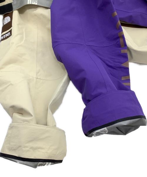 THE NORTH FACE（ザ ノース フェイス）THE NORTH FACE (ザ ノース フェイス) Supreme (シュプリーム) Split Taped Seam Shell Jacket ベージュ×パープル サイズ:Sの古着・服飾アイテム