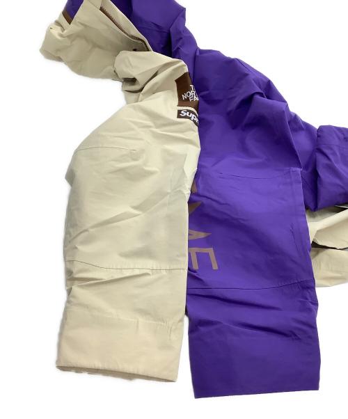 THE NORTH FACE（ザ ノース フェイス）THE NORTH FACE (ザ ノース フェイス) Supreme (シュプリーム) Split Taped Seam Shell Jacket ベージュ×パープル サイズ:Sの古着・服飾アイテム