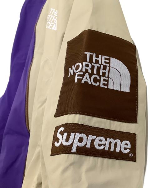THE NORTH FACE（ザ ノース フェイス）THE NORTH FACE (ザ ノース フェイス) Supreme (シュプリーム) Split Taped Seam Shell Jacket ベージュ×パープル サイズ:Sの古着・服飾アイテム