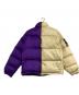 THE NORTH FACE (ザ ノース フェイス) SUPREME (シュプリーム) ダウンジャケット　Split Nuptse Jacket ベージュ×パープル サイズ:L：65000円