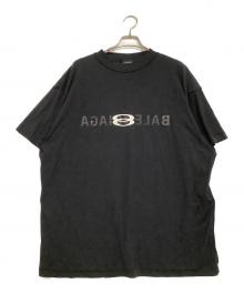BALENCIAGA（バレンシアガ）の古着「フロントロゴプリントTシャツ」｜ブラック