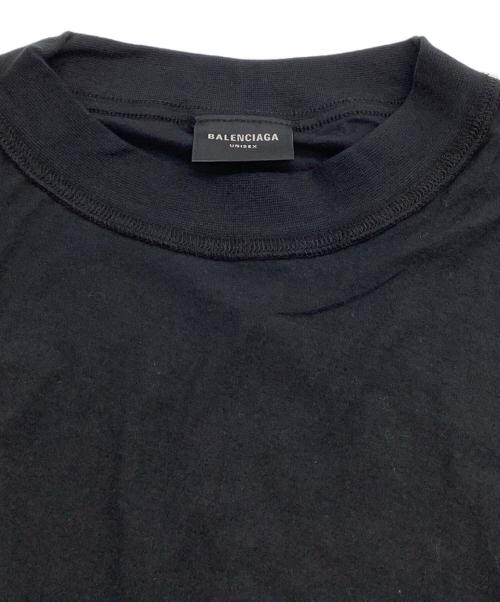 BALENCIAGA（バレンシアガ）BALENCIAGA (バレンシアガ) フロントロゴプリントTシャツ ブラック サイズ:Lの古着・服飾アイテム