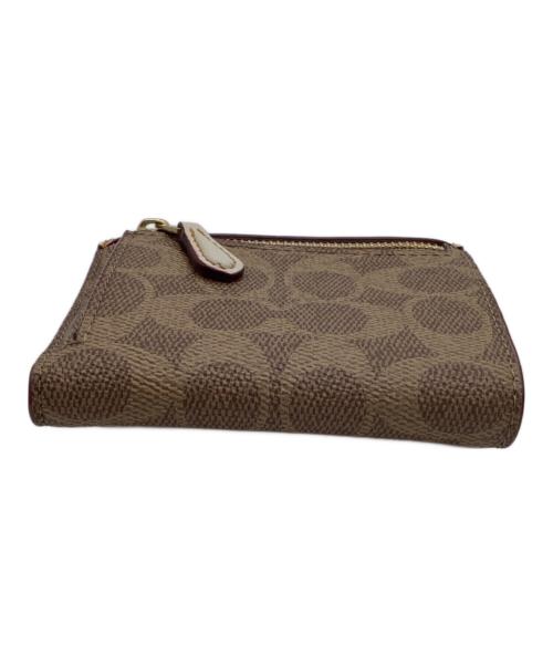 COACH（コーチ）COACH (コーチ) 2つ折り財布 ホワイト×ベージュの古着・服飾アイテム