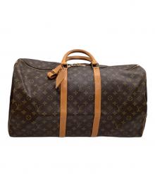 LOUIS VUITTON（ルイ ヴィトン）の古着「トラベルバッグ モノグラム キーポル50」｜ブラウン