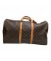 LOUIS VUITTON (ルイ ヴィトン) トラベルバッグ モノグラム キーポル50 ブラウン：90000円