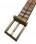 中古・古着 BURBERRY (バーバリー) ベルト　ノバチェック 34/85 ブラウン×ベージュ：10000円