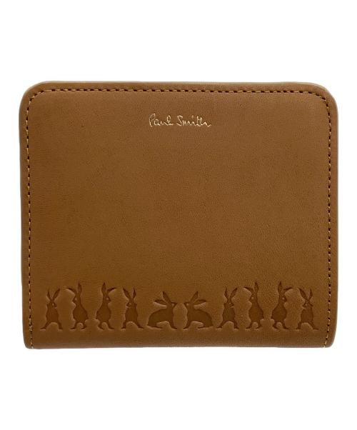 PAUL SMITH（ポールスミス）Paul Smith (ポールスミス) 2つ折り財布　バニーエンボス ベージュの古着・服飾アイテム