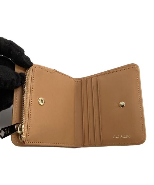 PAUL SMITH（ポールスミス）Paul Smith (ポールスミス) 2つ折り財布　バニーエンボス ベージュの古着・服飾アイテム