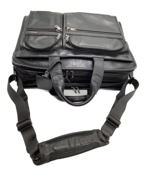 TUMI（トゥミ）TUMI (トゥミ) レザーブリーフケース ブラックの古着・服飾アイテム