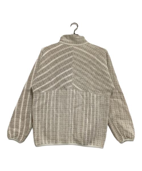 Pilgrim Surf+Supply（ピルグリム サーフサプライ）PILGRIM SURF+SUPPLY (ピルグリム サーフサプライ) Mosley Inlay Popover ホワイト×ベージュ サイズ:XSの古着・服飾アイテム