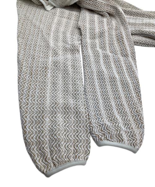 Pilgrim Surf+Supply（ピルグリム サーフサプライ）PILGRIM SURF+SUPPLY (ピルグリム サーフサプライ) Mosley Inlay Popover ホワイト×ベージュ サイズ:XSの古着・服飾アイテム