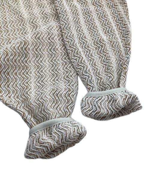 Pilgrim Surf+Supply（ピルグリム サーフサプライ）PILGRIM SURF+SUPPLY (ピルグリム サーフサプライ) Mosley Inlay Popover ホワイト×ベージュ サイズ:XSの古着・服飾アイテム