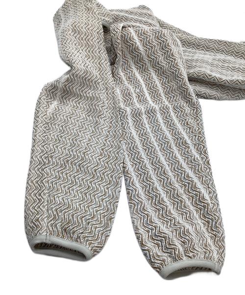 Pilgrim Surf+Supply（ピルグリム サーフサプライ）PILGRIM SURF+SUPPLY (ピルグリム サーフサプライ) Mosley Inlay Popover ホワイト×ベージュ サイズ:XSの古着・服飾アイテム