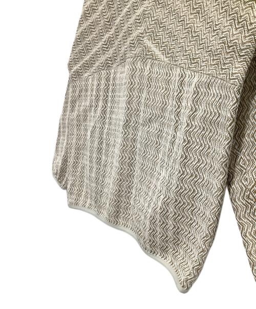 Pilgrim Surf+Supply（ピルグリム サーフサプライ）PILGRIM SURF+SUPPLY (ピルグリム サーフサプライ) Mosley Inlay Popover ホワイト×ベージュ サイズ:XSの古着・服飾アイテム