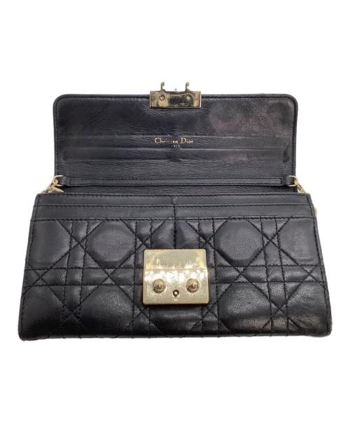 Christian Dior（クリスチャン ディオール）Christian Dior (クリスチャン ディオール) チェーンウォレットポーチ ブラックの古着・服飾アイテム