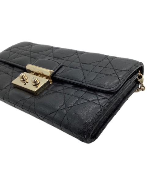 Christian Dior（クリスチャン ディオール）Christian Dior (クリスチャン ディオール) チェーンウォレットポーチ ブラックの古着・服飾アイテム